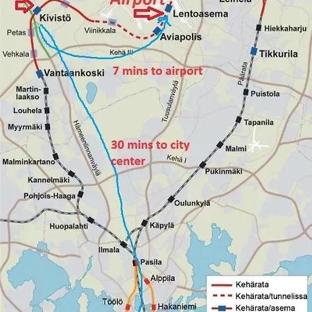 2-room 7 Min By Train From Airport *