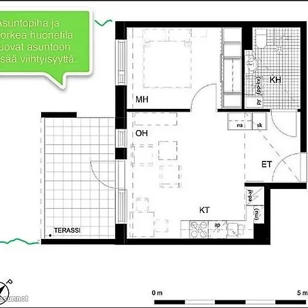 2-room 7 Min By Train From Airport * Vantaa